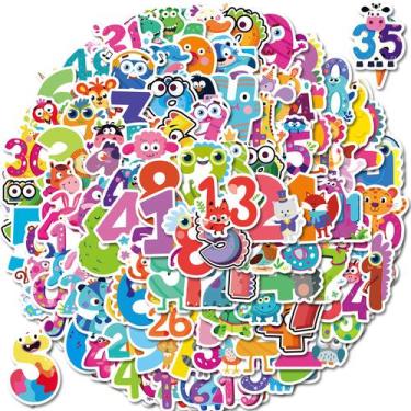 Imagem de Pacote de adesivos Animal Number 51 peças Educational Kids - Yiweisai