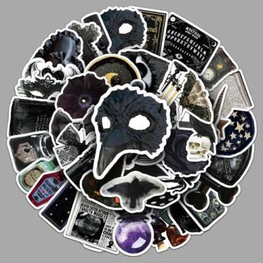 Imagem de Pacote de adesivos Gothic Witch Aesthetic Dark Academia V, 50 unidades