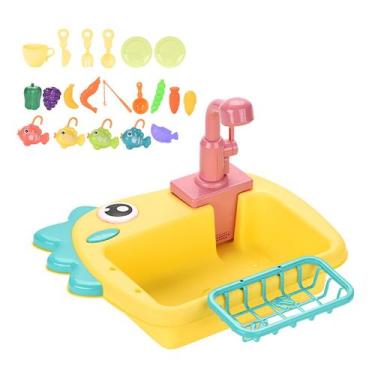 Imagem de Conjunto de brinquedos de cozinha Mini Sink Kitchen Simulate - Gloome 