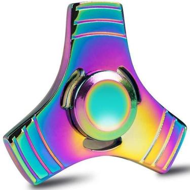Imagem de Hand Spinner Creative Rainbow Three Leaf Zinc Alloy Metal - Gloome Sto
