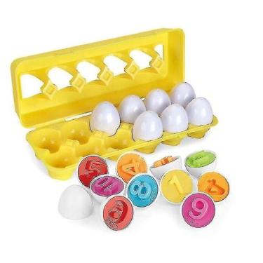 Imagem de Jogo de quebra-cabeça Toy Montessori Early Learning Egg para bebês - G