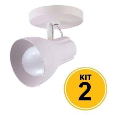 Imagem de Kit c/ 2 Spot Sobrepor Direcionável Octa Plus Branco - Startec