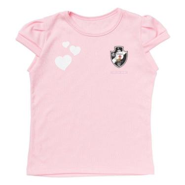 Imagem de Camisa Infantil Vasco Baby Look Rosa Oficial