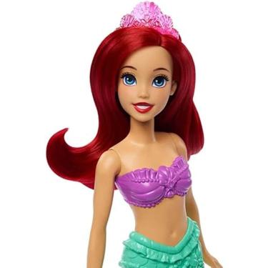 Imagem de Boneca Disney Princess Ariel com cauda de sereia e cabelo comprido - MATTEL JHL55
