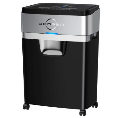 Imagem de Triturador de Papel BONSEN, Tritura 20 Folhas por Vez em 60 Minutos Contínuos para Escritório, Triturador Silencioso de Cruzado com 25