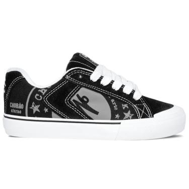 Imagem de Tênis Qix Chorão Park Estampa Unissex | Preto Branco Cinza-Unissex
