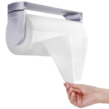 Imagem de Suporte para Papel-Toalha simpletome com corte com uma mão em alumínio