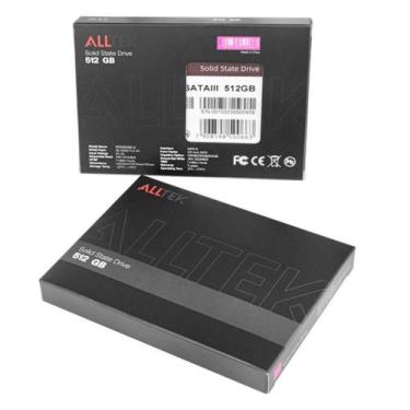 Imagem de HD SSD 512GB Alltek 2.5 SATA Ill 6 Gbs Ultra Rápido - Garantia de 3 An
