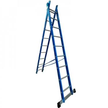 Imagem de Escada de fibra de vidro 9 / 16 degraus 2,80 x 5,0 m modelo multiuso -