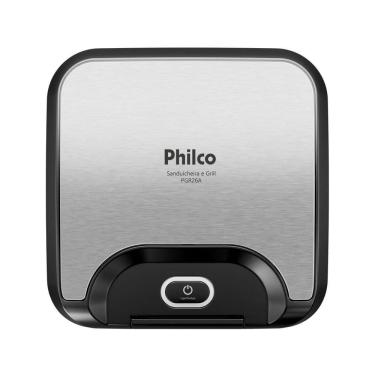 Imagem de Sanduicheira e Grill Philco 2 em 1 Inox 800W PGR26A