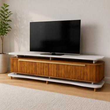 Imagem de Rack para TV ate 75 Polegadas Guarapari Bechara 180cm com 3 Portas, OF