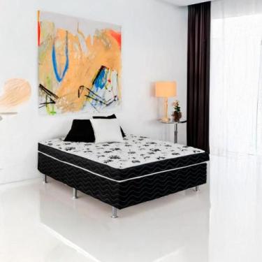 Imagem de Cama Box Conjugada Casal D28 138x188x43 Union Ortopedic Ortobom, PRETO