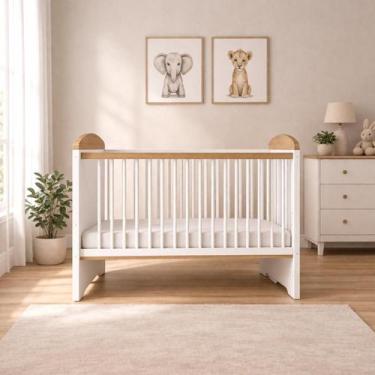 Imagem de Berço Eloa 3 em 1 Carolina Baby Padrão Americano, BRANCO FOSCO /AMADEI