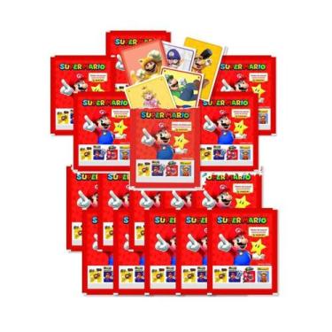 Imagem de 50 Figurinhas do Super Mario Hora de Brincar 10 envelopes - Panini