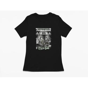 Imagem de Camiseta Poster Pop Style Inspiração MANDALORIAN Estampa DTF 100% Algo