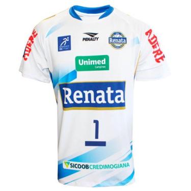 Imagem de Camisa Vôlei Renata 2026 Branca Bruno Masculina, G1
