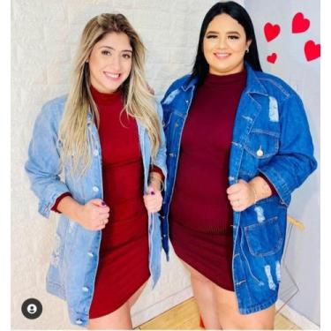 Imagem de Max Jaqueta Jeans Slim (P ao G/ Plus Size G1 ao G3), Azul, G