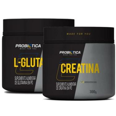 Imagem de Creatina Pura 300g + Glutamina Pura 120g Probiótica