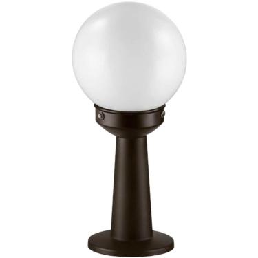 Imagem de Poste Balizador 43cm Preto Luminária Globo de Jardim Quintal Iluminação Área Externa