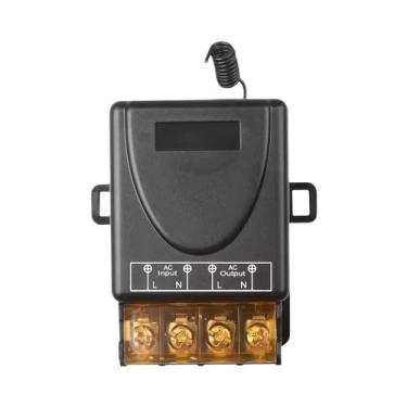 Imagem de Interruptor De Controle Remoto Sem Fio 433Mhz Com Relé 30A Para Motor 