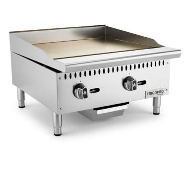 Imagem de Chapa p/ Lanches a Gas 2 Queimadores Prof. 33X61X77cm 18MM CPG24M Frig