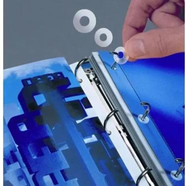 Imagem de Reforço Individual para Folhas de Fichário Motivate 13mm Caixa com 250 Unidades para Organização