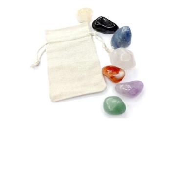 Imagem de Pedras Dos Sete Chakras 7 Tipos De Pedras + Saquinho - Loja da Índia 