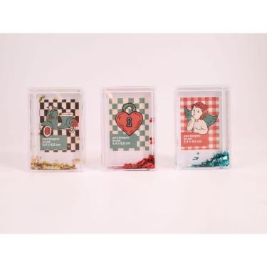 Imagem de Kit Trio Porta-retrato Glitter Dolce Vita com Brilho para Fotos Plástico Imaginarium