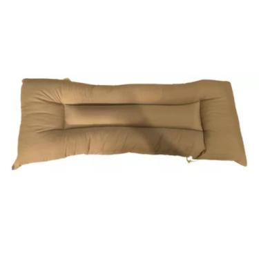 Imagem de Almofada Futon para cadeira e banco 120x60 cm Cor:Bege - Riqueza Têxti
