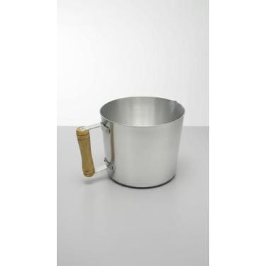 Imagem de Caneca Grande Leiteira Alumínio 2,5L Cinza - Congratulations Store