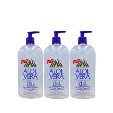 Imagem de Gel de Aloe Vera 680 ml, pack com 3, puro e hidratante - Marca Própria