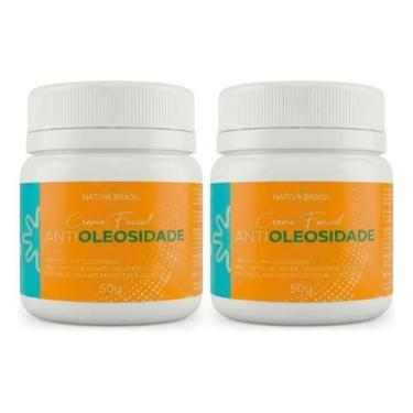 Imagem de Kit 2 Cremes Facial Para Pele Oleosa Acne Anti Oleosidade - Nativa Bra