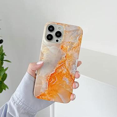 Imagem de Capa de telefone de mármore brilhante para iPhone 13 12 11 Pro Max XR XS MAX Soft Luxo Silicone Onda Laranja Capas para iPhone 7 8 Plus Capas, Ouro, para i7 i8