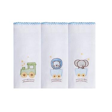 Imagem de Papi Textil Paninho De Boca Bord. Karinho C/ Prendedor De Chupeta 30Cm X 30Cm Contém 03 Un