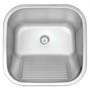 Imagem de Tanque de Encaixe Tramontina Hera 23 L em Aço Inox Acetinado 40x40 cm Aço Inox