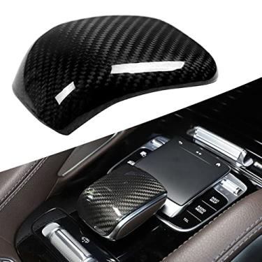 Imagem de FINMOKAL Fibra De Carbono Adequada Para Mercedes Benz Classe A Cla 2019-21 Capa Decorativa Para Apoio De Braço Central Preto, Fibra De Carbono