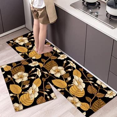 Imagem de Tapetes de cozinha coloridos tapetes de cozinha para piso tapetes de cozinha antiderrapantes e tapetes de cozinha conjunto de tapetes de cozinha de fazenda - 1 peça 40 x 60 cm