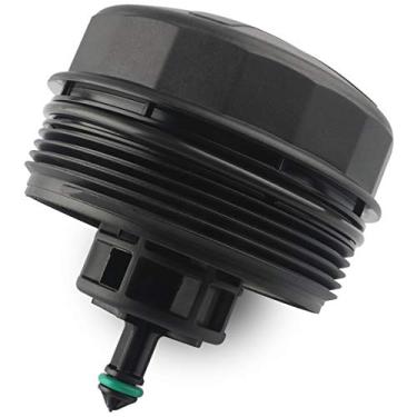 Imagem de Tampa do filtro de óleo, substitui 041-0003, 11427525334, 11 42 7 525 334, compatível com BMW 128i 135i 320i 328i 328xi 330i 335i 528i 530i 535i X1 3 X5 X6 Z4 - E60 E70 E90 E92 E93 F10 F30, mais