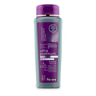 Imagem de Shampoo Matizadora Fattore Ultra Platinum 5 Tons sem Sal 300ml