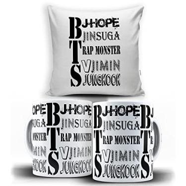 Imagem de LEAR Almofada e Caneca BTS Nomes Kit de Almofada e Caneca