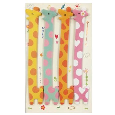 Imagem de Wrapables Marcador de página de girafa com notas adesivas