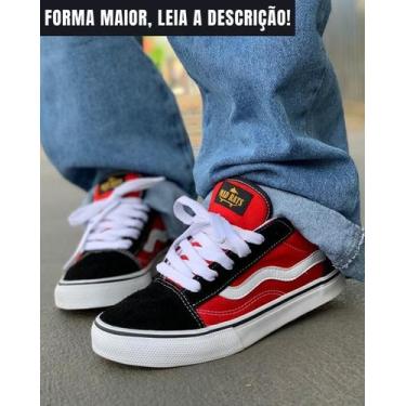 Tênis Unissex Mad Rats Hi Top Old School Vermelho Vermelho