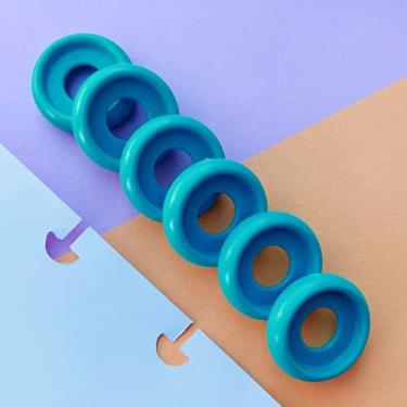 Imagem de Kit 12 Discos P 18mm de Caderno Infinito Sistema Inteligente Amor Infinito Cadernos - Círculo (Azul Turquesa)