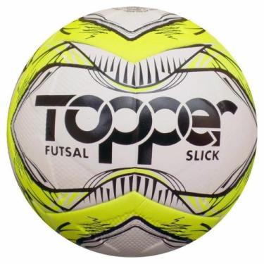 Imagem de Kit 2 Bolas Futebol Futsal Salão Quadra Topper Slick Oficial