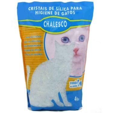 Imagem de Areia higienica cristais de silica para gatos Chalesco - 1,8kg