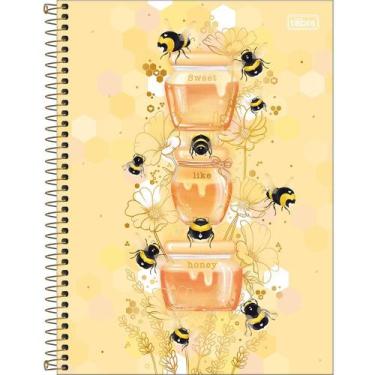 Imagem de Caderno Tilibra Espiral Capa Dura Universitário Honey Bee 80 Fls 32299