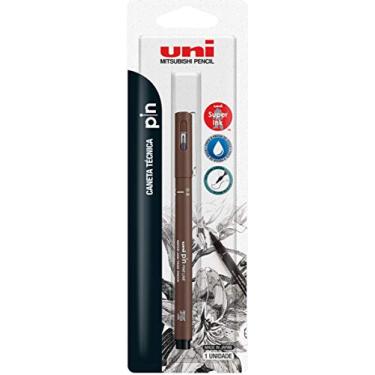 Imagem de Caneta Técnica 0.5 mm Pin Fine Line, Uni-Ball, Sépia, Blister com 1 unidade