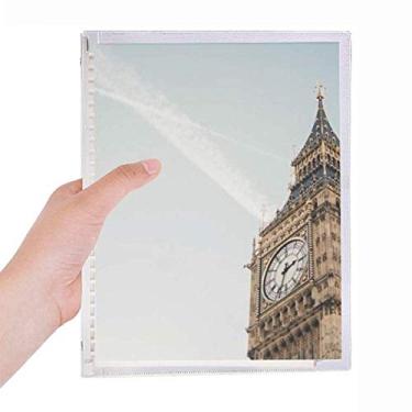 Imagem de Caderno Big Ben Clouds Blue Sky com folhas soltas e diário recarregável