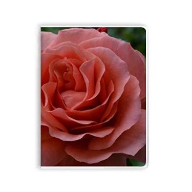 Imagem de Caderno de folhas verdes rosas rosas rosas Art Deco presente moderno capa de goma Diário capa macia