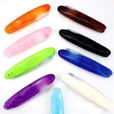 Imagem de 3 peças de nova patente Dentista Dientes Dental Lab Oral Dobrável Colorida Escova de dentes de viagem